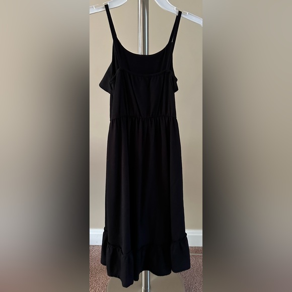 The Children’s Place Girls Fit & Flare Black Summer Ruffle Flounce Hi-Low Dress - Picture 13 of 16